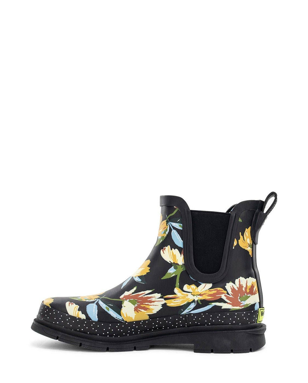 Women's Floral Chelsea Rain Boot - Black