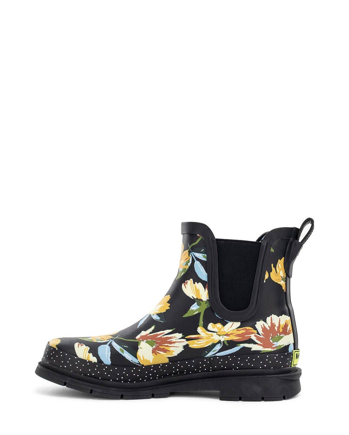 Women's Floral Chelsea Rain Boot - Black