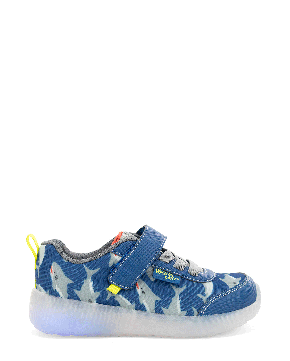 Kids Lighted Flash Feet Shark Sneaker - Blue