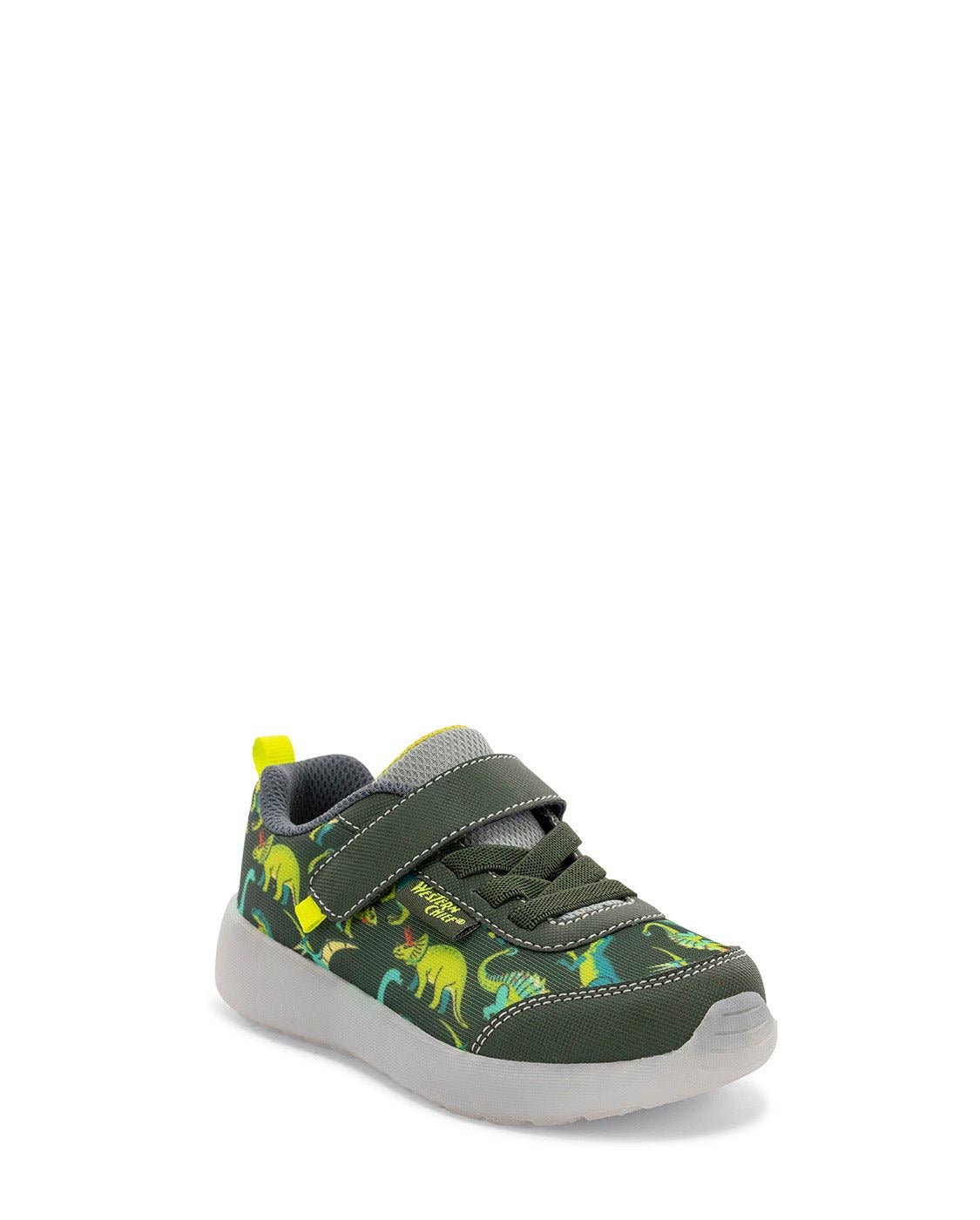 Kids Lighted Flash Feet Sneaker - Green