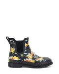 Women's Floral Chelsea Rain Boot - Black