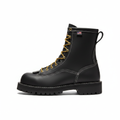 Black Lace-Up Work Boot - Side View
