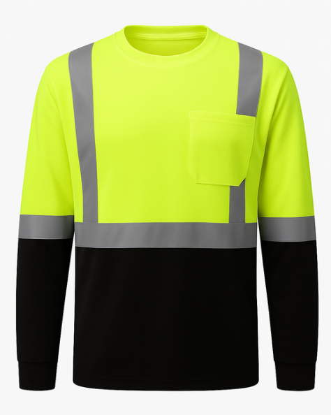 Cotton World Hi-Vis Reflective T-Shirt Class 2 Double Tone