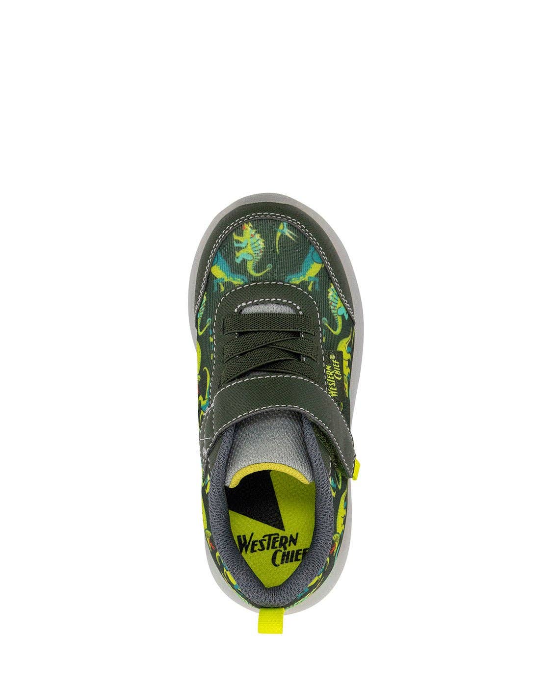 Kids Lighted Flash Feet Sneaker - Green