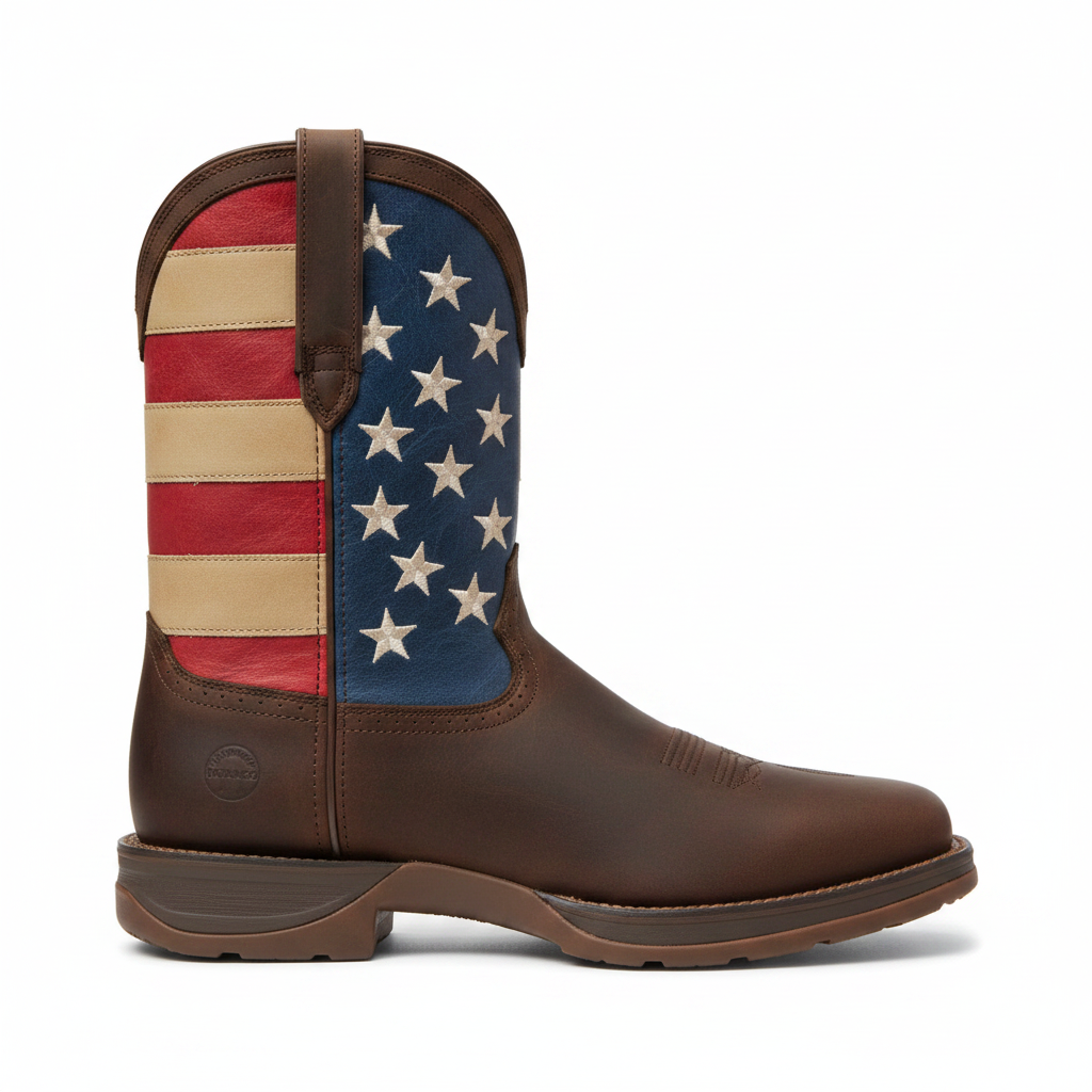 Durango American Flag Boot - Low Angle