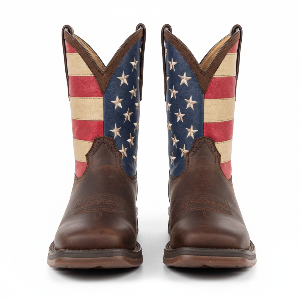 Durango American Flag Boots - Front Pair