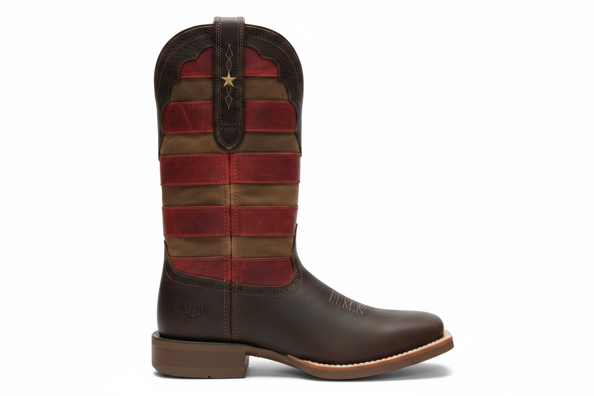 Durango Stripes Boot - White Background