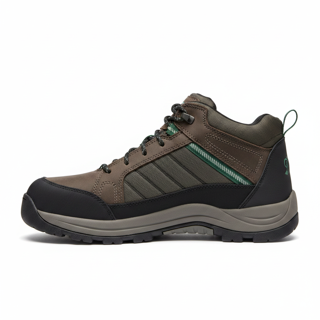 Gray Hiking Boot - Side View