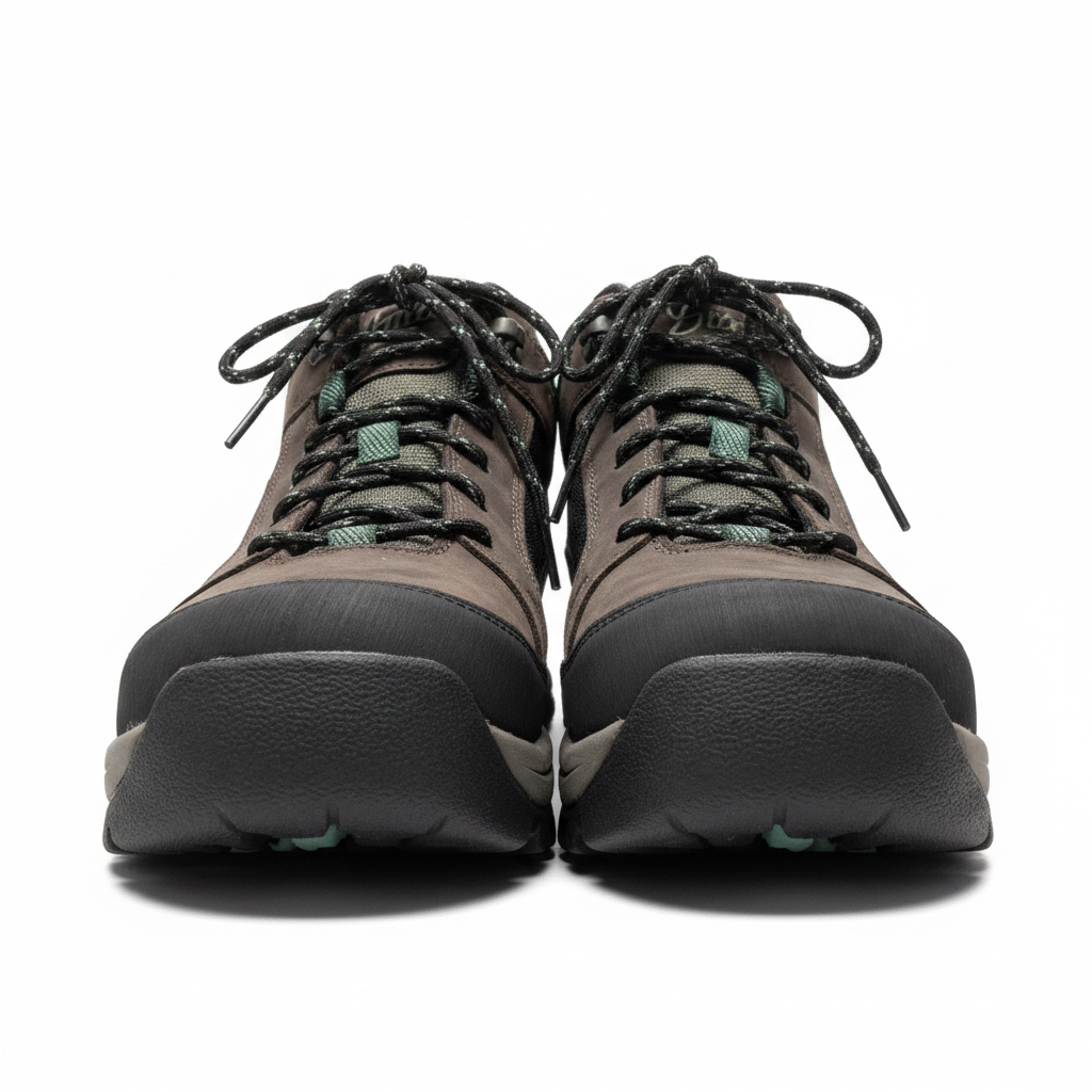 Gray Hiking Boots - Front View