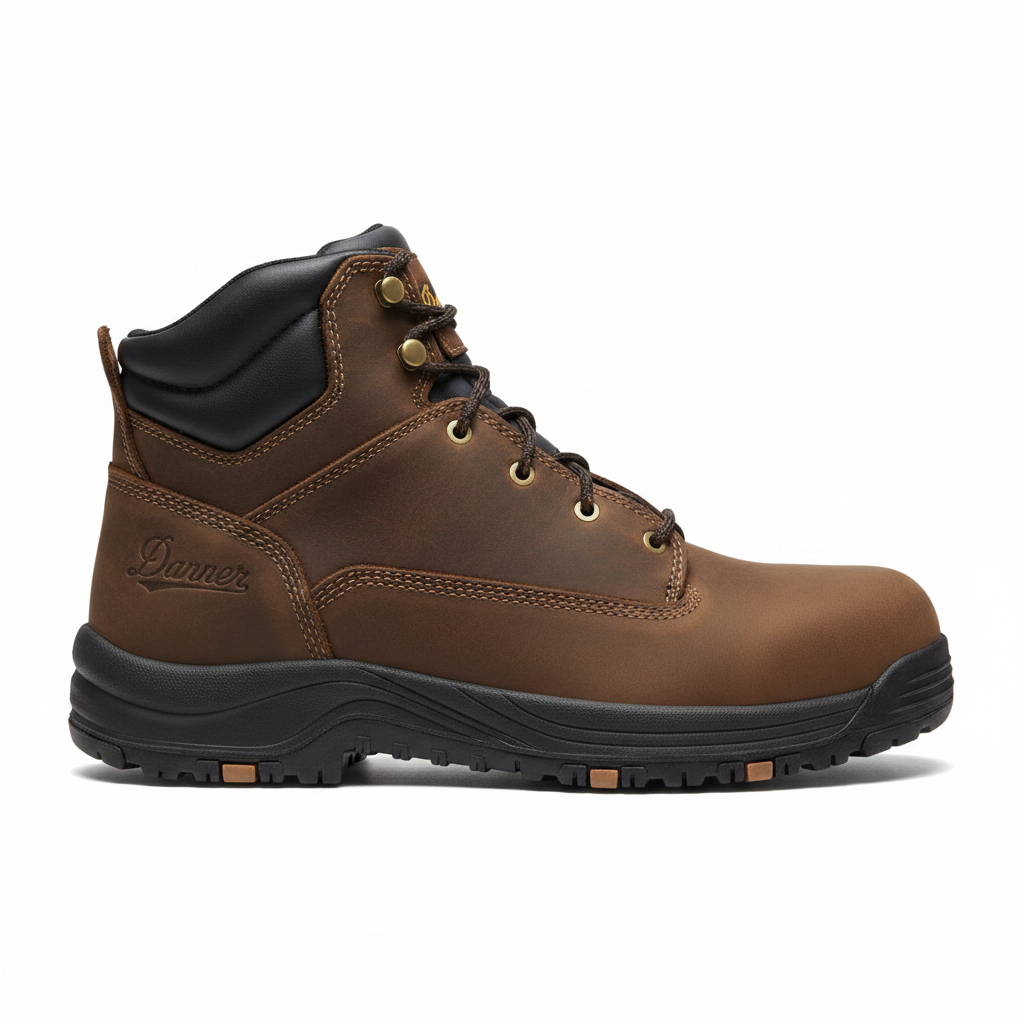 Side profile Danner work boot
